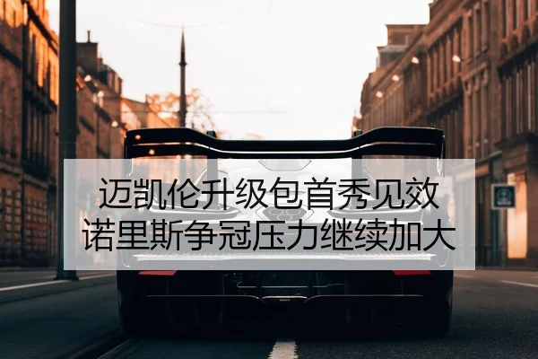迈凯伦升级包首秀见效 诺里斯争冠压力继续加大